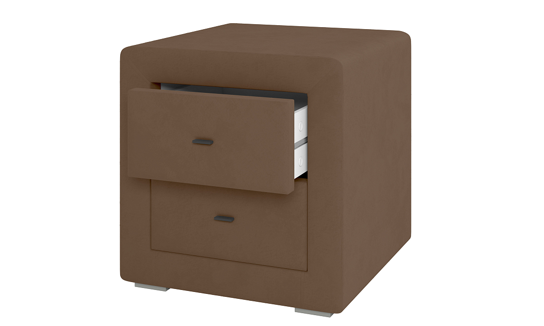 Тумба прикроватная 06.34 - 01 Гамма велюр fresh корица